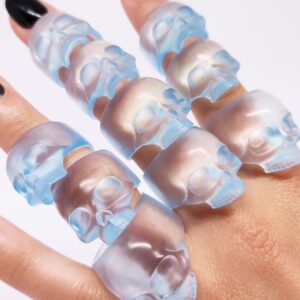 Anillo calavera caminante blanco
