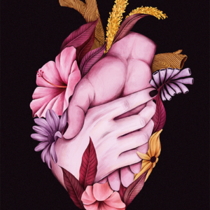 Corazón vegetación