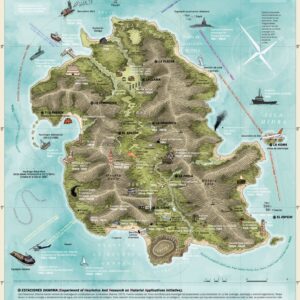 Mapa La Isla póster