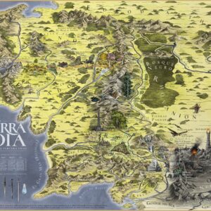 Mapa Tierra Media póster