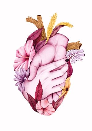 Corazón vegetación