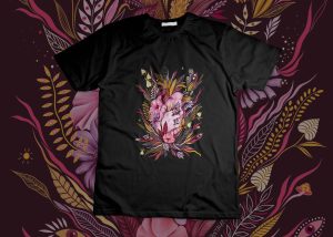 Camiseta Corazón vegetación